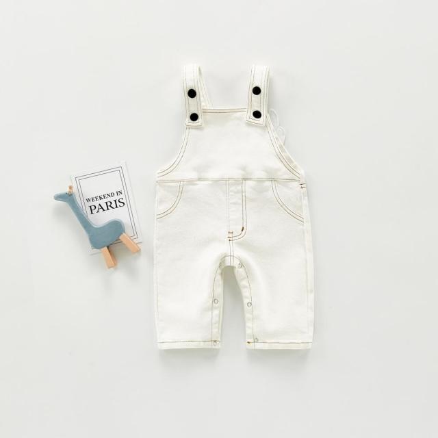 Newborn Baby Boy Denim Romper