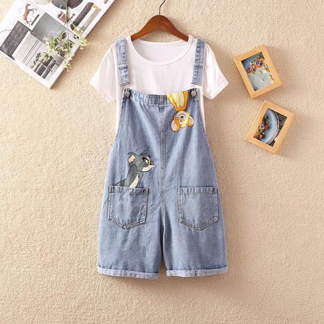 C2C Mall-Casual Denim Women Short Romper Jeans