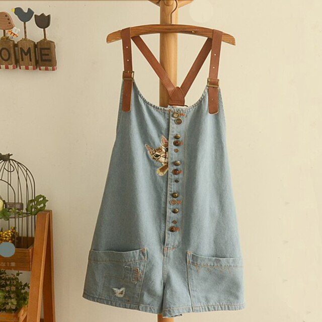 C2C Mall-Casual Denim Women Short Romper Jeans