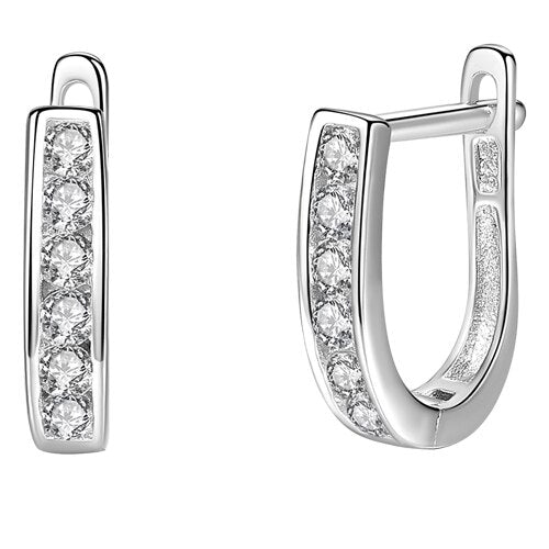 C2C Mall-BELAWANG Jewelry 925 Sterling Silver Crystal Small Stud Earrings
