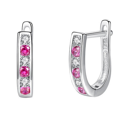 C2C Mall-BELAWANG Jewelry 925 Sterling Silver Crystal Small Stud Earrings