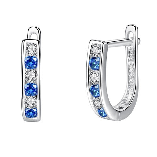 C2C Mall-BELAWANG Jewelry 925 Sterling Silver Crystal Small Stud Earrings