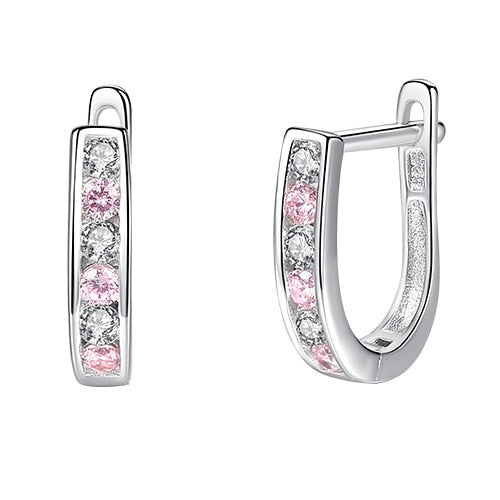 C2C Mall-BELAWANG Jewelry 925 Sterling Silver Crystal Small Stud Earrings
