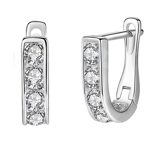 C2C Mall-BELAWANG Jewelry 925 Sterling Silver Crystal Small Stud Earrings