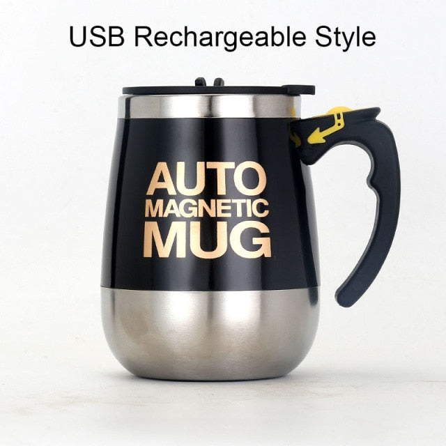 C2C Rechargeable Automatic Self Stirring Magnetic Mug Creative Stainless Steel