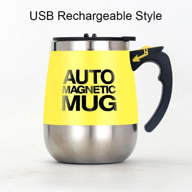 C2C Rechargeable Automatic Self Stirring Magnetic Mug Creative Stainless Steel