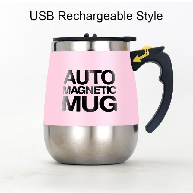 C2C Rechargeable Automatic Self Stirring Magnetic Mug Creative Stainless Steel