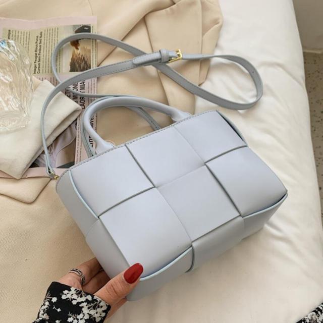 C2C Luxury Brand Large Weave Leather bag