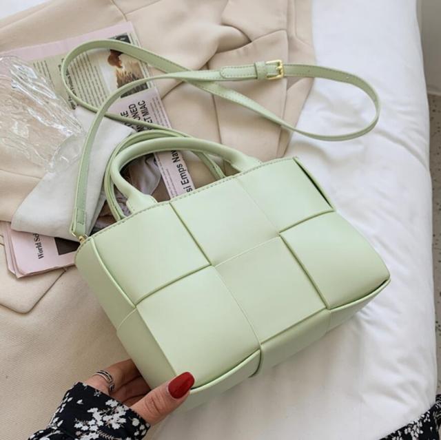 C2C Luxury Brand Large Weave Leather bag