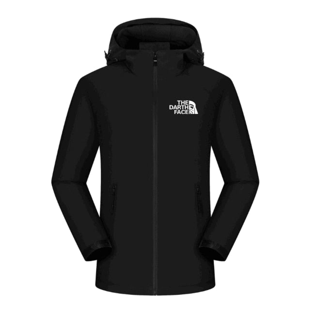 Men's Fashion Winter Outdoor Light Jacket Zipper Waterproof and Hooded Coat