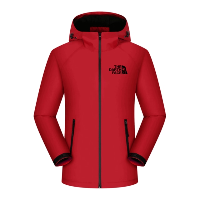 Men's Fashion Winter Outdoor Light Jacket Zipper Waterproof and Hooded Coat