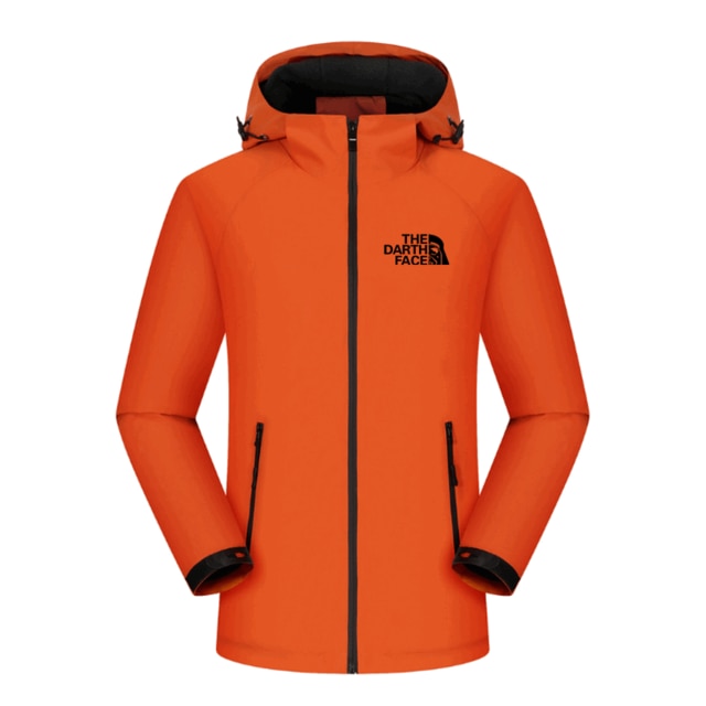 Men's Fashion Winter Outdoor Light Jacket Zipper Waterproof and Hooded Coat