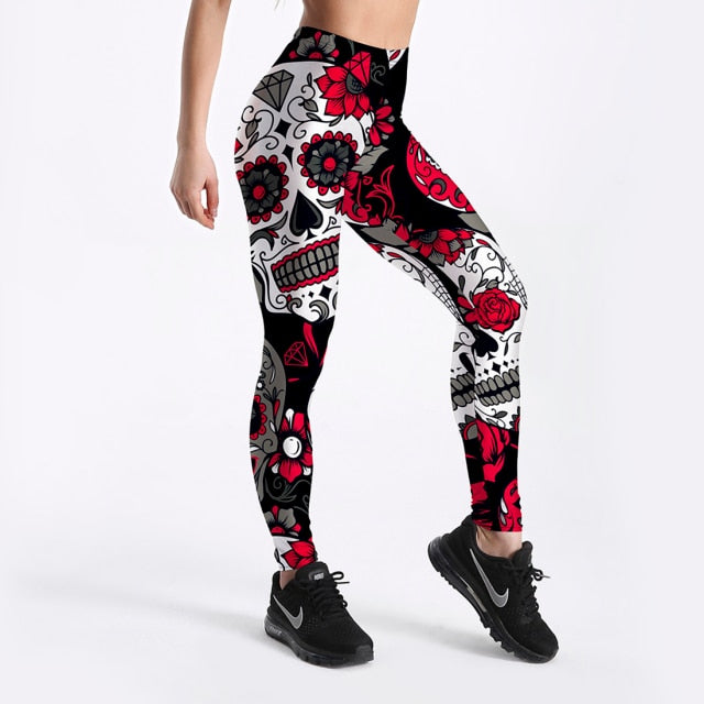 C2C Qickitout Spandex God Printed Leggings
