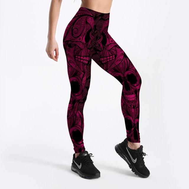 C2C Qickitout Spandex God Printed Leggings