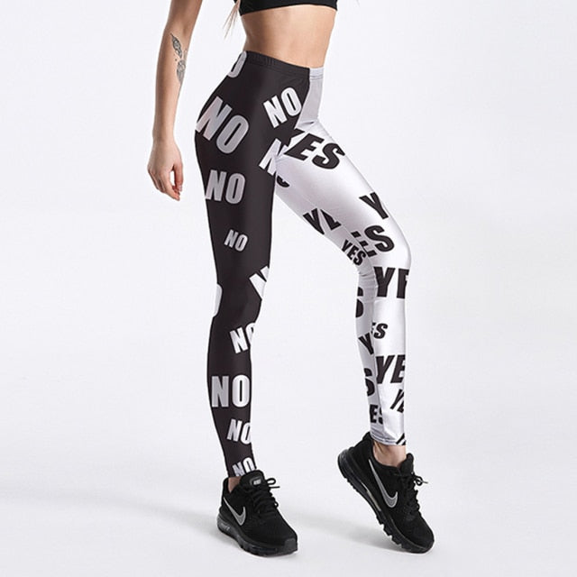 C2C Qickitout Spandex God Printed Leggings