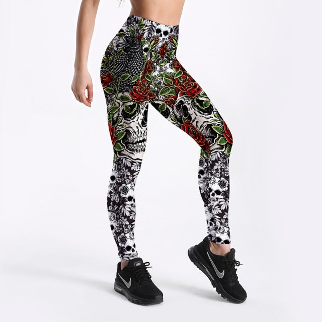 C2C Qickitout Spandex God Printed Leggings