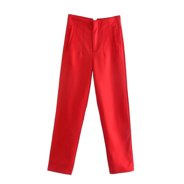 Za Spring Trouser High Waisted Ladies Fashion Pants