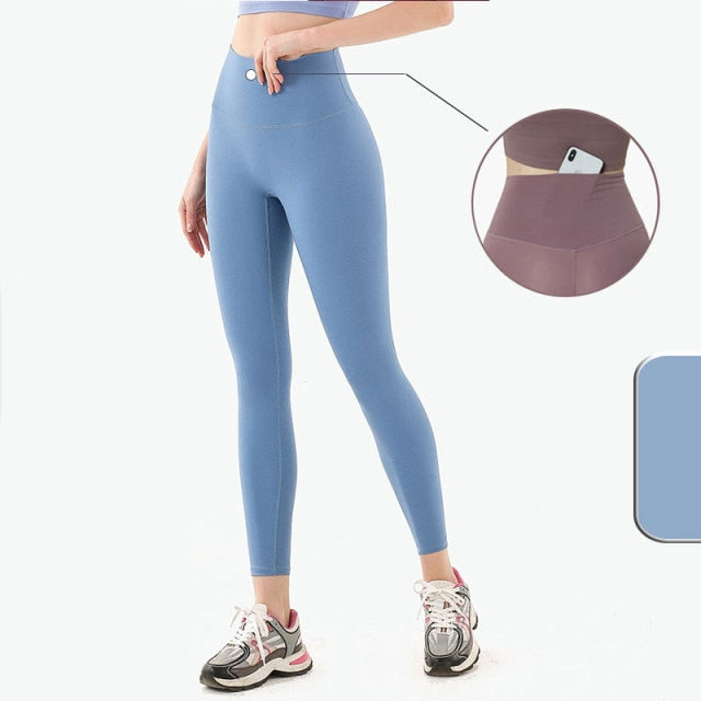High Waist Naked feeling Leggings Push Up Sport Women Fitness Running Yoga Pants Energy Seamless Leggings Gym Girl leggings