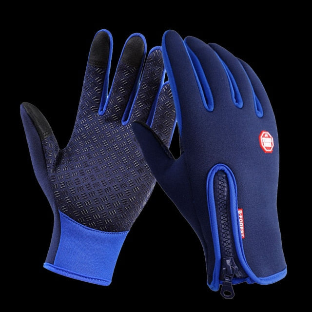 C2C Fishing  Full Finger Waterproof Leather Warm Anti Slip Breathable Gloves