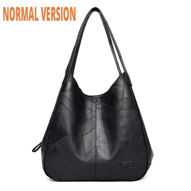C2C High Quality Leather PU Shoulder Solid Vintage Women's Handbag