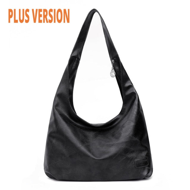 C2C High Quality Leather PU Shoulder Solid Vintage Women's Handbag