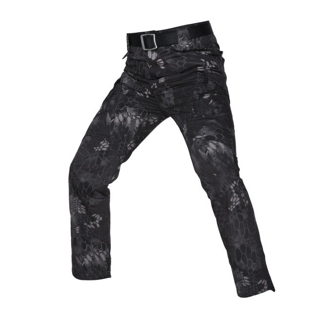 Mens Tactical Pants Multiple Pocket Elasticity Military