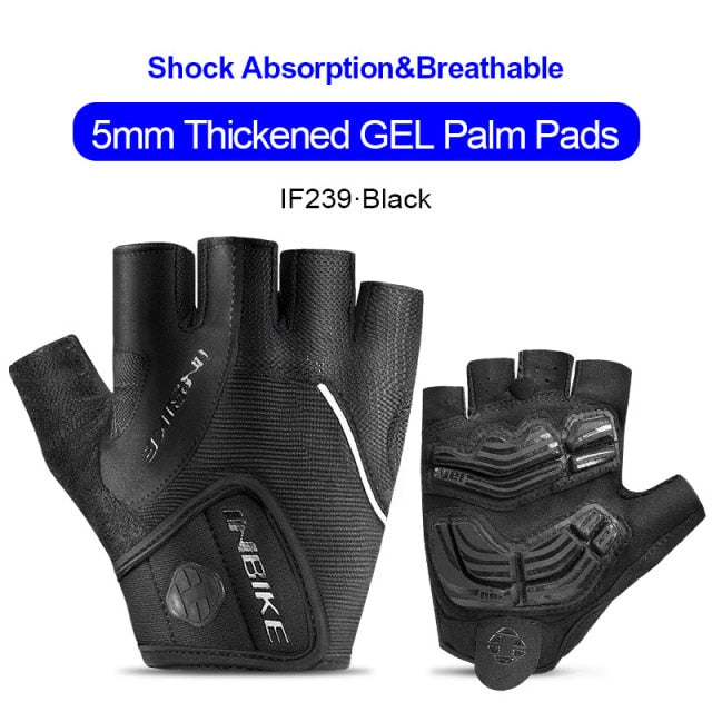 C2C INBIKE Shockproof GEL Pad-Half Finger Unisex Bicycle Gloves