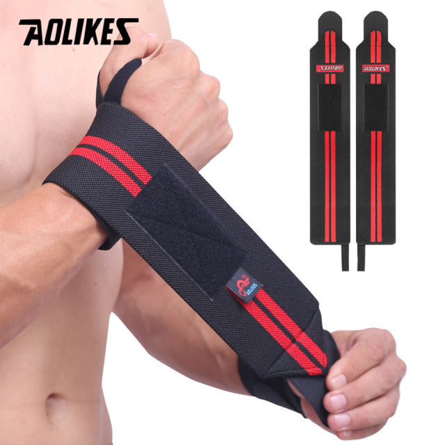 1 Pair Wristband Wrist Support Weight Lifting Gym