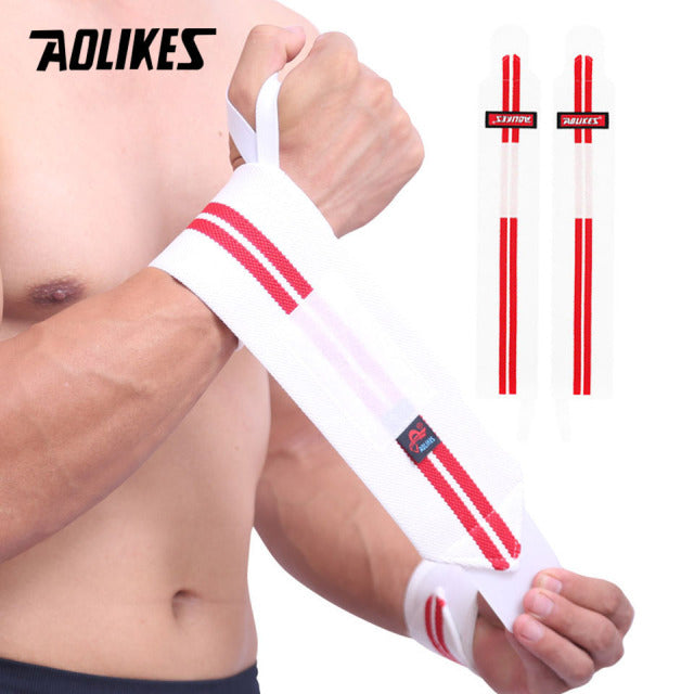 1 Pair Wristband Wrist Support Weight Lifting Gym