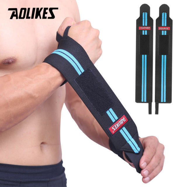 1 Pair Wristband Wrist Support Weight Lifting Gym