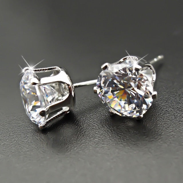 Moonso Luxury 925 Sterling Silver CZ Drop Ladies Earing