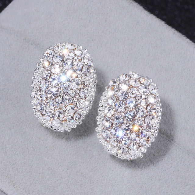 Moonso Luxury 925 Sterling Silver CZ Drop Ladies Earing