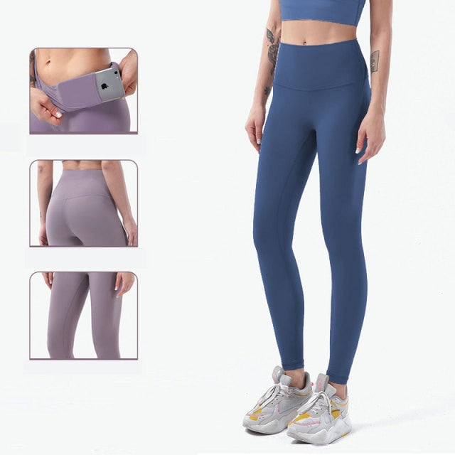 High Waist Naked feeling Leggings Push Up Sport Women Fitness Running Yoga Pants Energy Seamless Leggings Gym Girl leggings