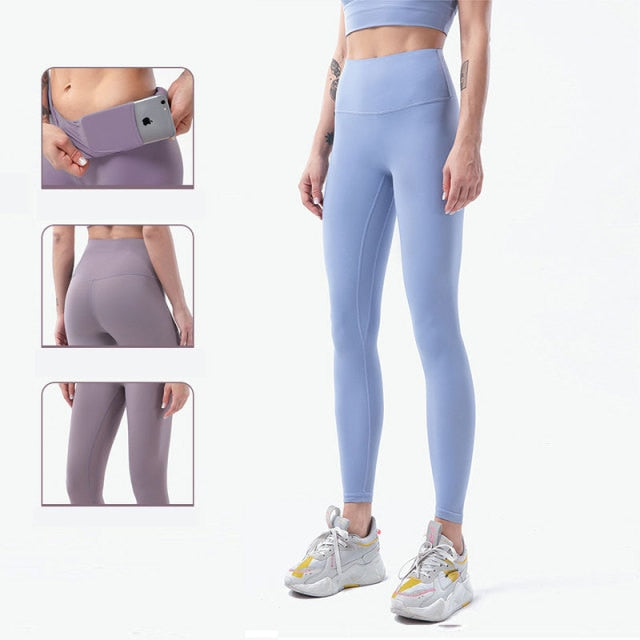 High Waist Naked feeling Leggings Push Up Sport Women Fitness Running Yoga Pants Energy Seamless Leggings Gym Girl leggings