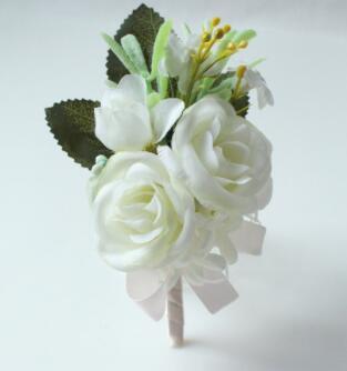 C2C Men Boutonniere Wedding Wrist Corsage Bracelet