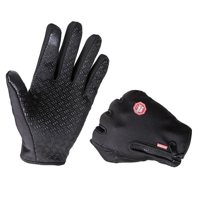 C2C Bicycle Warm Waterproof Outdoor Bike Skiing Hiking & Motorcycle Riding gloves Touchscreen Full Finger