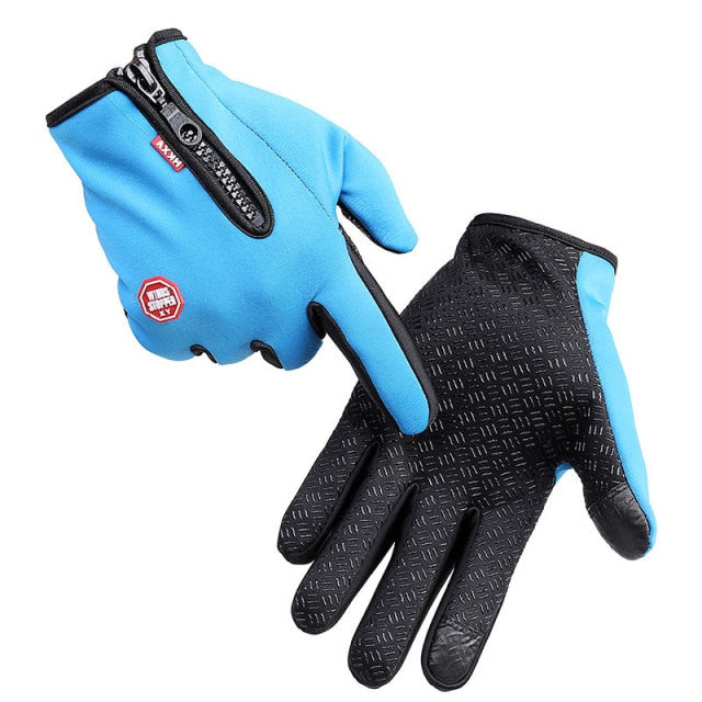C2C Bicycle Warm Waterproof Outdoor Bike Skiing Hiking & Motorcycle Riding gloves Touchscreen Full Finger