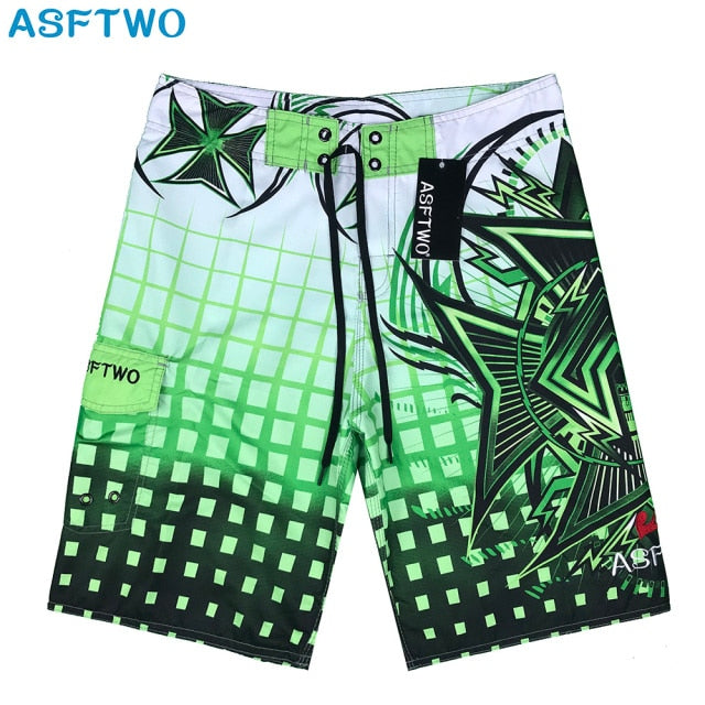 Plus size  Casual Shorts Mens boardshorts men BoardNew bermuda masculina Pants Beach wear Quick dry print swiming swimsuit LETTE