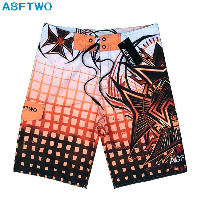 Plus size  Casual Shorts Mens boardshorts men BoardNew bermuda masculina Pants Beach wear Quick dry print swiming swimsuit LETTE