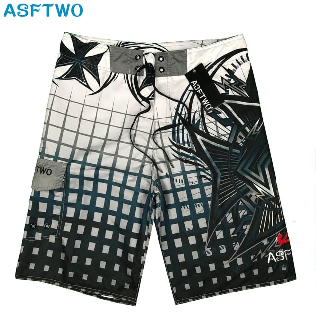 Plus size  Casual Shorts Mens boardshorts men BoardNew bermuda masculina Pants Beach wear Quick dry print swiming swimsuit LETTE