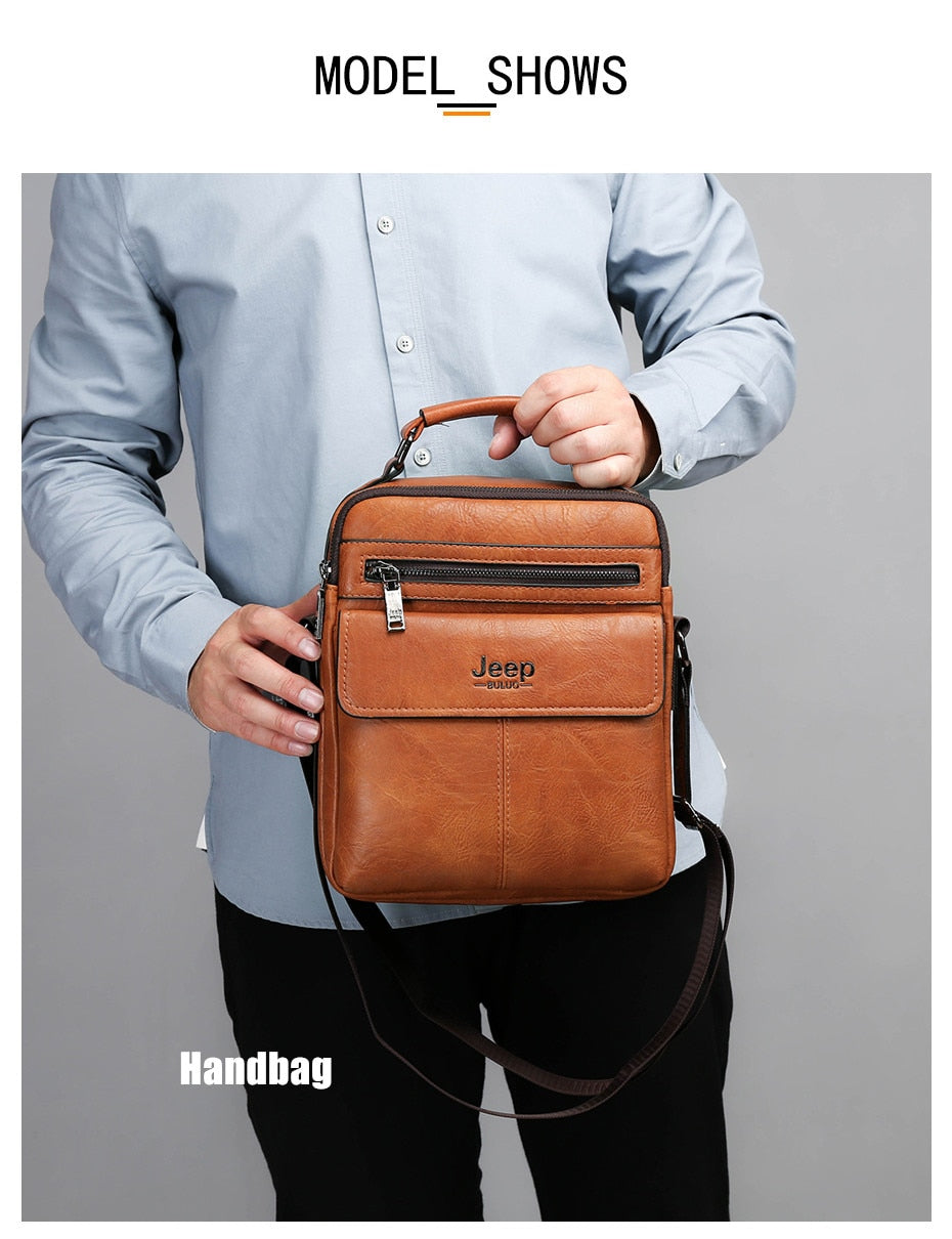 C2C Men's Crossbody Versatile Shoulder Leather Bag
