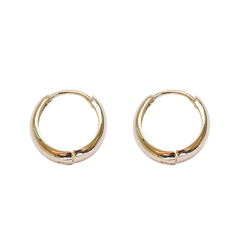 XIYANIKE 925 Sterling Silver Circle Arc Earrings Trendy Retro Simple Hot Sexy Exquisite Couple Valentine's Day Gift Cерьга