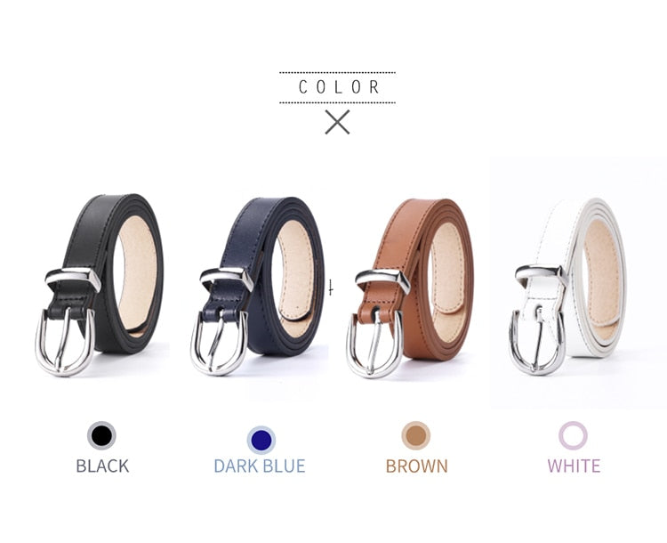 Ladies Luxury Brand Belt Designer's Leather High Quality Fashion Alloy Buckle
