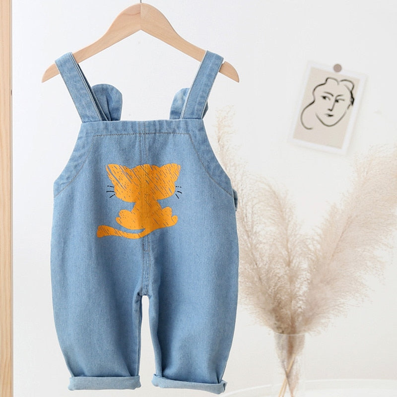C2C Mall-Baby Girl Dungarees Denim Overalls