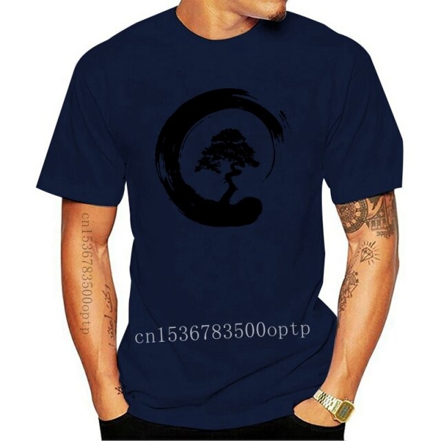 La Maxpa Humor Zen Bonsai Tree Japanese Yin Yang Temple mens t-shirt