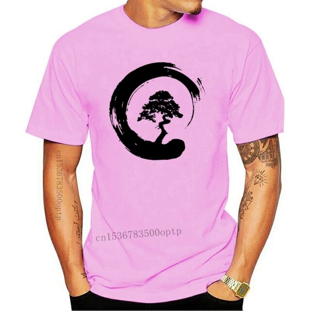 La Maxpa Humor Zen Bonsai Tree Japanese Yin Yang Temple mens t-shirt