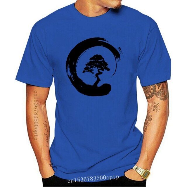 La Maxpa Humor Zen Bonsai Tree Japanese Yin Yang Temple mens t-shirt