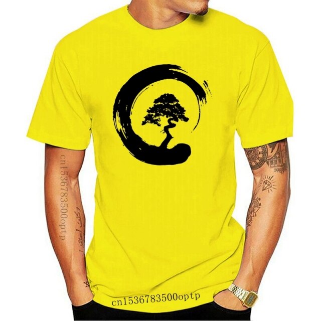 La Maxpa Humor Zen Bonsai Tree Japanese Yin Yang Temple mens t-shirt