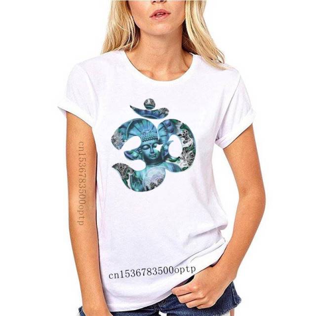 Jade Om Aum Buddha Chakra Meditation Zen Ladies T-Shirt