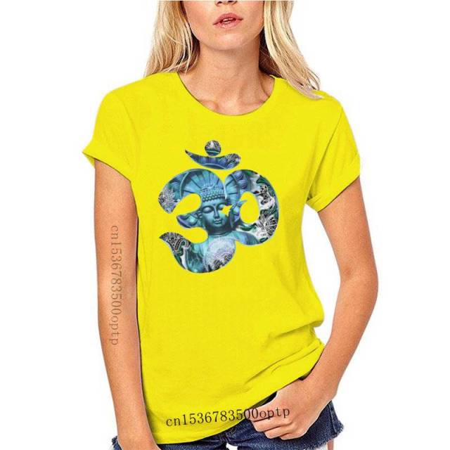 Jade Om Aum Buddha Chakra Meditation Zen Ladies T-Shirt